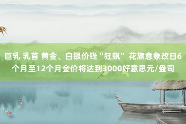 巨乳 乳首 黄金、白银价钱“狂飙” 花旗意象改日6个月至12个月金价将达到3000好意思元/盎司